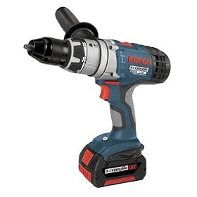 Factory-Reconditioned Bosch 17618-01-RT 18-Volt 1/2-Inch Brute Tough Litheon Hammer Drill/Driver with 2 Fat Batteries