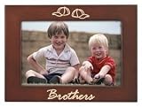 Review Jaf Gifts  / 4x6 Brothers Walnut Picture Frame LASER WORDS - Wood