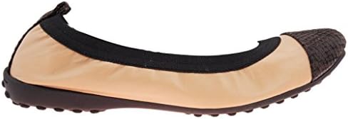 Bailarinas GOLIA MAR Camel/Brown Snake Toe Ballerina Flat