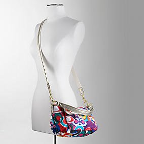 Coach Poppy Glam Groovy Shoulder Crossbody Bag Purse 13834 Multi