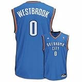 Adidas Oklahoma City Thunder Russell Westbrook Revolution 30 Replica Road Jersey Medium