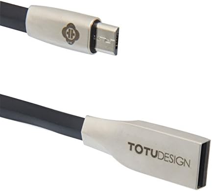 Android Charger TOTU USB Sync and Charging Lightning Cable for Android cellphone -3.28FT (black)