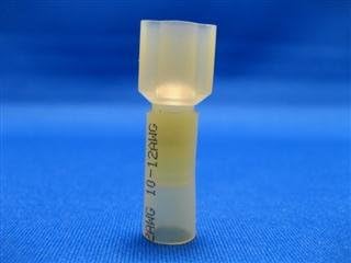 Yellow 12-10 Gauge Male Quick Disconnect Heat Shrink Connectors 50 pieces.