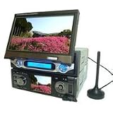 ワンセグ内蔵7インチインダッシュ+３インチモニター付きDVDセットパック即納の画像