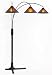 Mission Arc with Mica Shade Floor Lamp