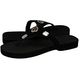 NFL Jacksonville Jaguars Ladies Black Jeweled Flip Flops (9/10)