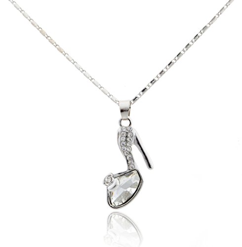 Eyekepper Swarovski Austrian crystals Cinderella Slipper Necklace