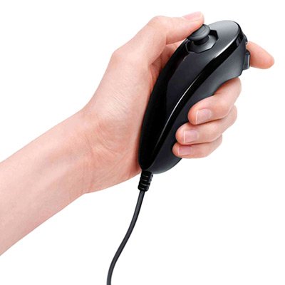 Nintendo Wii Nunchuck Controller Black (Non Oem)