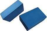 3 inches x 6 inches x 9 inches of EVA BLUE Yoga Blocks - Pack of 2
