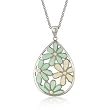 Floral Pendant with Chain