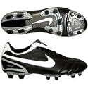 NIKE TIEMPO MYSTIC II FG 317609 011 BLACK/WHITE-METALLIC SILVER