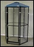 Powder Coated Four Foot Diameter Outdoor Aviary one half inch by one half inch spacing 16g