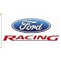 Ford Racing White Background 3x5 Flag