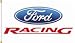 Ford Racing White Background 3x5 Flag