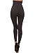 Women's High Waist Control Top Compression Waist Leggings with Tummy Control, Viscose with Terry Lining