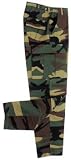  : US Kampfhose BDU, woodland, mit doppelten Knien, Hintern
