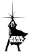 Star Wars Classic Jedi Standing Window Decal Sticker S-SW-0052-R