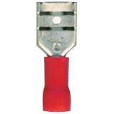 American Terminal E-FDR250-100 22/18-Gauge Economy Vinyl Female Quick Disconnects (Red)