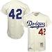 L.A. Dodgers Jersey : Mitchell & Ness Brooklyn Dodgers #42 Jackie Robinson White 1955 Authentic Base