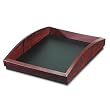 Executive Woodline ll Series Single Front Load Desk Tray, Letter, Mahogany ROL19200