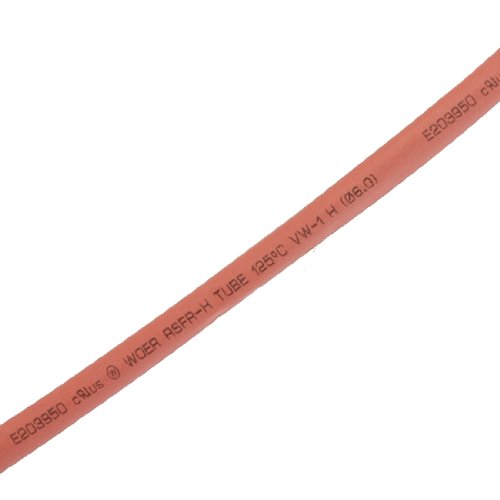 6mm Diameter Ratio 2:1 Heat Shrink Shrinkable Tube Tubing Red 6M
