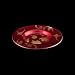 Kabbalah Zohar Bread & Butter Plate, Deep Red w Soft Gold Flourishes - 6 Pack