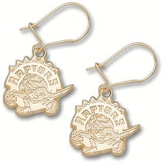 Toronto Raptors 14K Gold Dangle Earrings