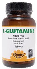 L-Glutamine 1000mg With B6 - Rapid Release Gluten-Free - 30 - Tablet
