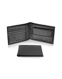 Giorgio Fedon 1919 Classica - Men's Black Calfskin Billfold Wallet