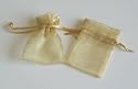 Sheer Organza Favor Bags - 3"x4" - Gold - 150 Bags