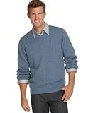 Izod Heather Cable V-Neck Sweater
