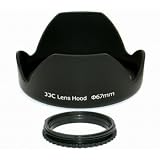 JJC 67mm Plastic Screw-in Lens Hood for selected Canon, Fuji, Nikon, Pentax lenses