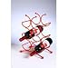 6 Bottle circolare wine rack - red