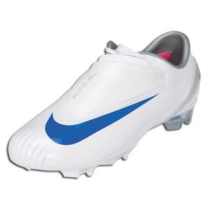 Nike Mercurial Vapor IV FG Firm Ground Soccer Shoes - White/Blue Spark/Metallic Silver