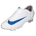 Nike Mercurial Vapor IV FG Firm Ground Soccer Shoes - White/Blue Spark/Metallic Silver