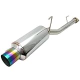 1992-1996 Honda Prelude 4 Tip Green Tip Axleback Exhaust Bolt on Muffler by RS Type