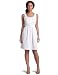 Maggy London Women's Eyelet Button Front Party Dress,White,12