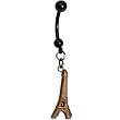 Antique Eiffel Tower Dangle Belly Ring