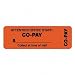 Tabbies 40566 Tabbies Medical Labels, ATTENTION OFFICE STAFF, 3 x 1, Orange, 500/RL