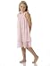 Baby Pink Double-layered Tiered Skirt Short Dress