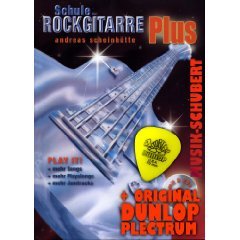 Schule der Rockgitarre plus (+2 CDs) inkl. Plektrum - mehr Songs, mehr Playalongs, mehr Jamtracks u.a. von AC/DC, Green Day und Red Hot Chili Peppers (Schule der Rockgitarre) (Taschenbuch-2008) von Andreas Scheinh�tte (Noten/Sheetmusic)