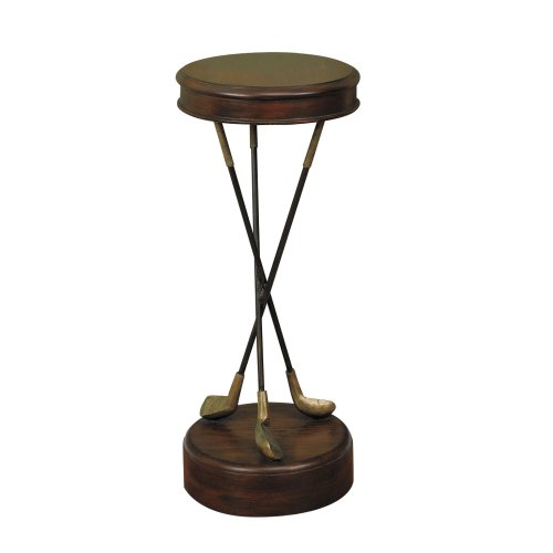 Powell Masterpiece Warm Pecan Accent Table