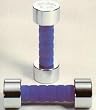 Cushioned Grip Chrome Dumbbells - 10 LB Pair