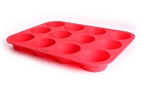 SiliPro Silicone Muffin Pan, 12 Cups