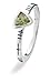 SPINNING Jewelry Damenring 925 Sterling Silber *TRILLION* Green  Zirkonia