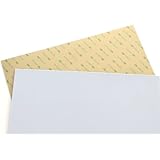Teflon (PTFE) sheets, various sizes, 0.03" (1/32") thick, with 3M 300LSE industrial-strength self-adhesive backing [TEFLON-3M-all]