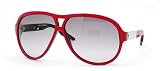 AUTHENTIC DIESEL FIK S 0H2I RED FRAME GRAY GRADIENT LENS PLASTIC AVIATOR SUNGLASSES by 