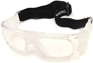 Basketball Glasses Goggles for Extra protection (clear) - With Strap For Comfort - Extremely Durable - Antifog, Windproof and Dustproof - Great Performance for Football, Soccer Or Any Other Sports - SATISFACTION GUARANTEED