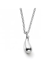 Bling Jewelry Sterling Silver Teardrop Station Necklace 16in
