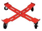 Industrial Grade 6FVJ4 Adj Drum Dolly, 30, 55, 85, 95Gal, Steel